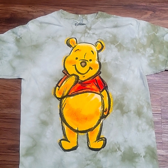 Disney Tops Disney Winnie The Pooh Green Tie Dye Tee Xs Poshmark
